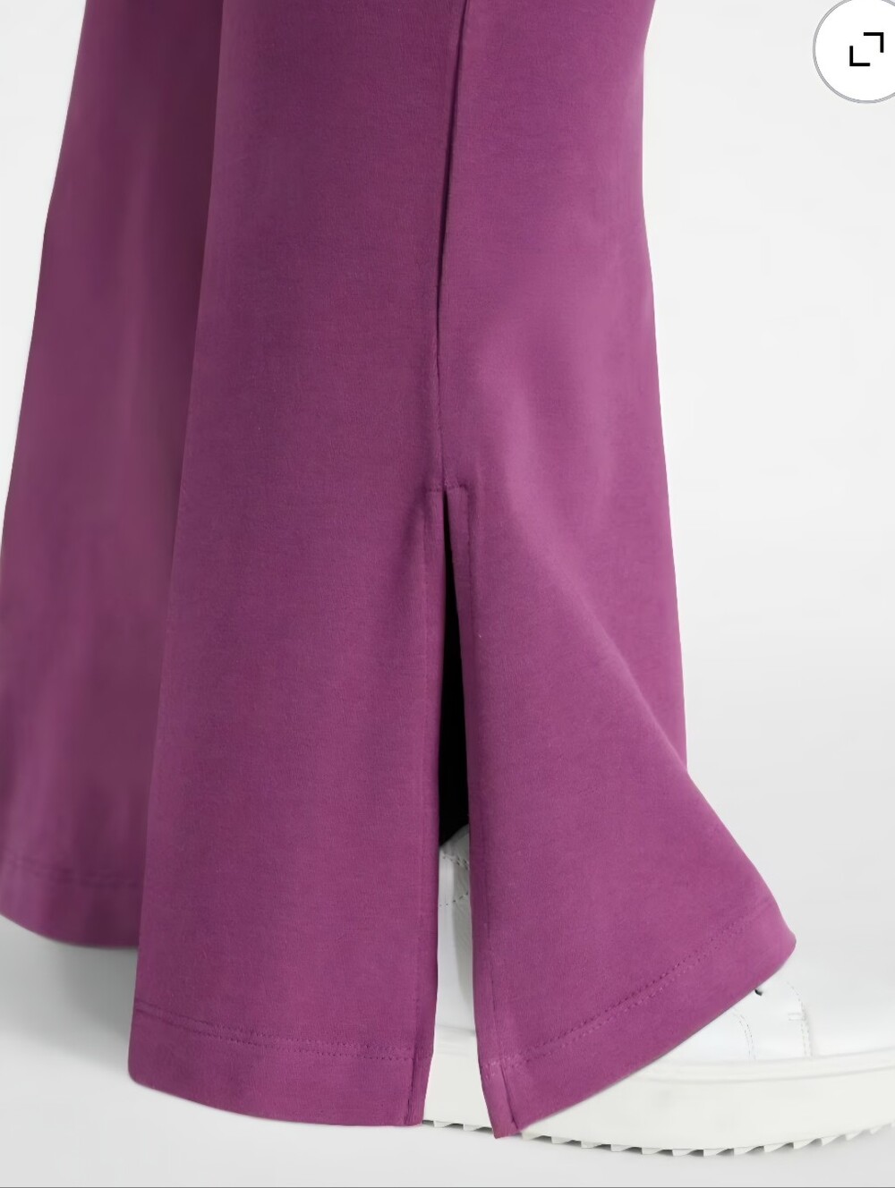 Terra & Sky Women's Plus Flare Leg Leggings Purple Pants Size 4X 28W - 30W NEW - Picture 3 of 8